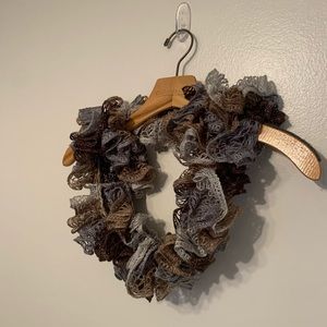 Beautiful Earth Toned Sprial Lace Scarf